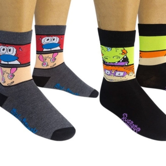 Nickelodeon Ren and Stempy/ Rugrats Sock Bundle - Picture 4 of 6